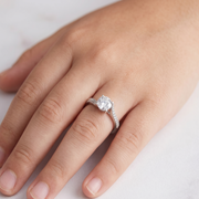Elegant 925 Sterling Silver Solitaire Ring for Women